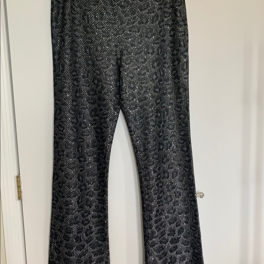 St John Sequin Animal Print Pants. Size 18
